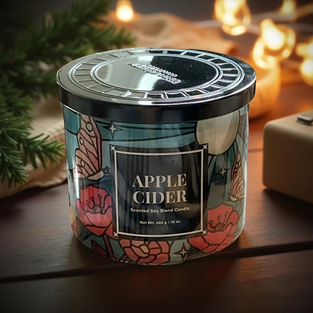 Ulta Beauty Three Wick Soy Candle Apple Cider 15 oz NEW!